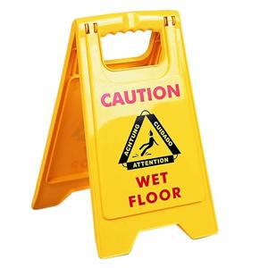 Customized Plastic A Shape Caution Wet Floor Warning Sign Board