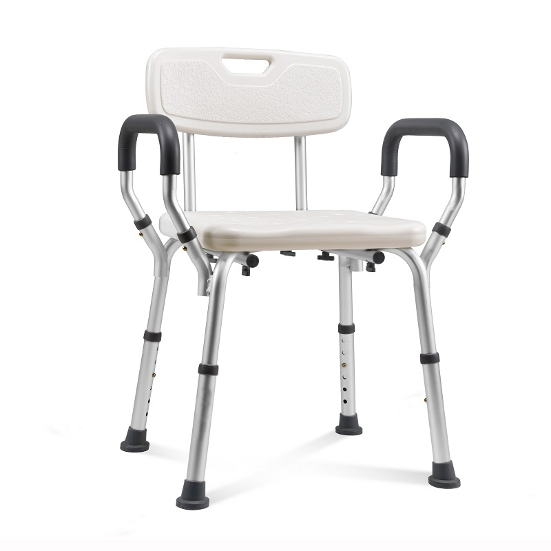 Round Shower Stool with Swivel Seat
